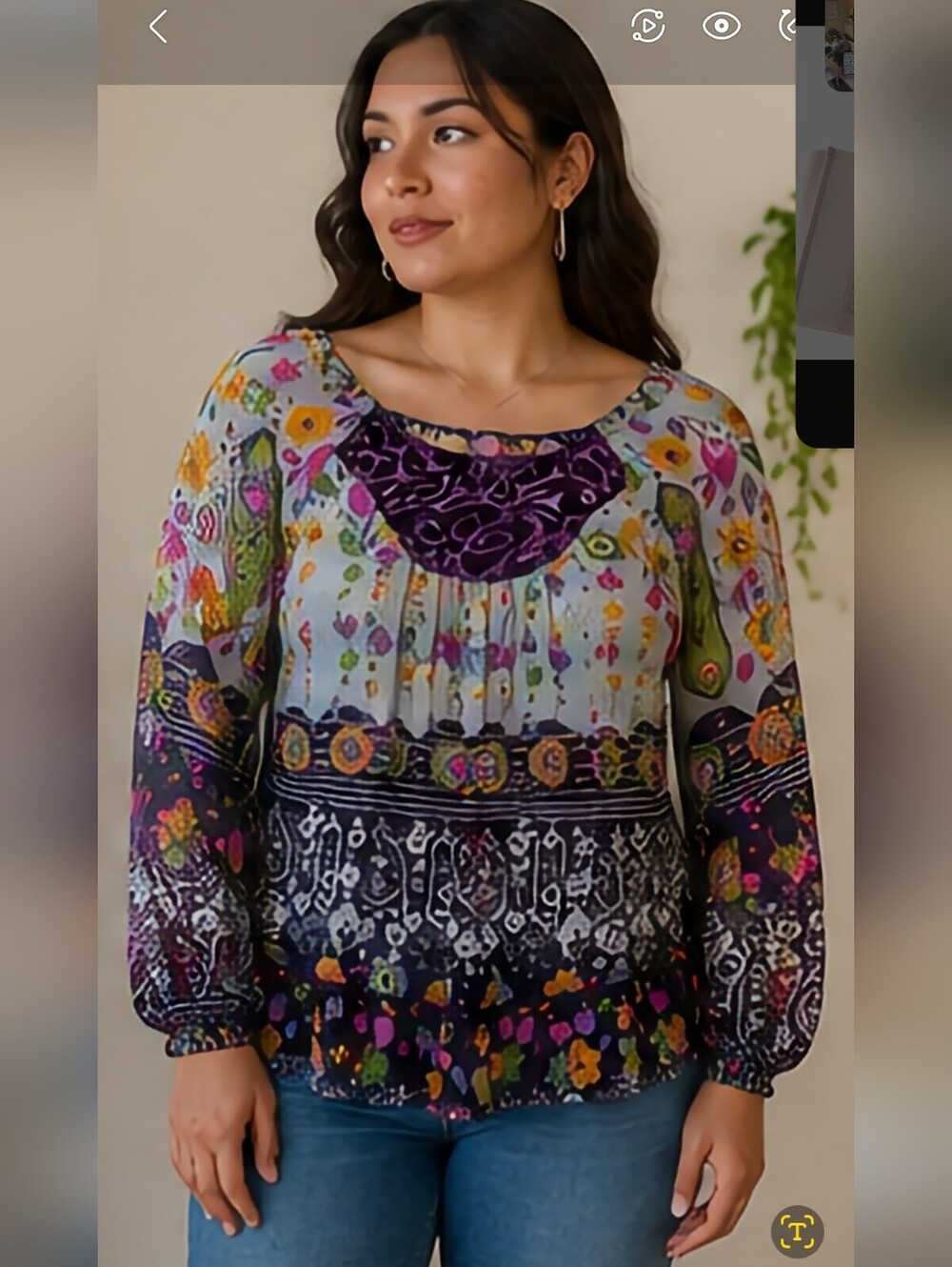 F.A.N.G Floral Bohemian Women's Top